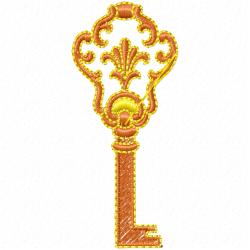 Keys Embroidery Design 6
